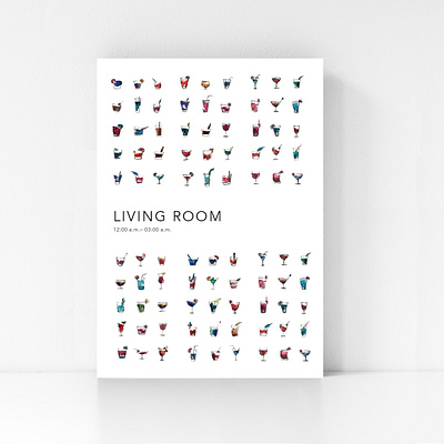 Menu_Living_cover menu design watercolor