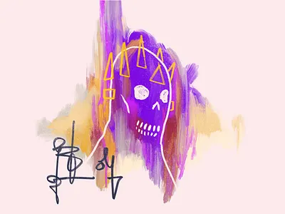 Head Bones 5 illustration procreate skulls