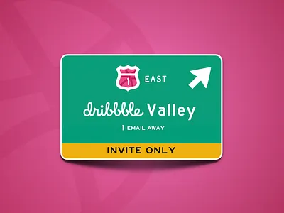 Dribbble Invite dailyui design draft dribbble dribbble invitation dribbble invite giveaway good luck illustration invitation invite invite giveaway redesign road sign ui