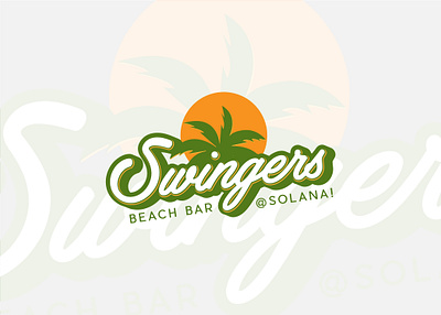 Swingers | Tropical bar logo bar logo design beach bar logo beach bar logo design lettering logo logos typography