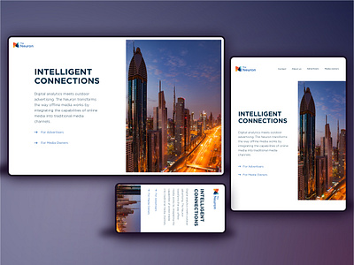 The Neuron - Digital analytics meets outdoor advertising analytics calendar map ooh responsive table web webdesign