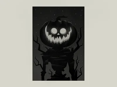 Pumpkin Man halloween illustration jack o lantern jackolantern photoshop pumpkin