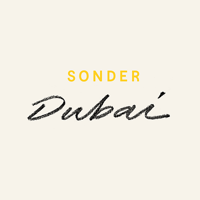 Dubai here we come ✨ lettering logo pencil