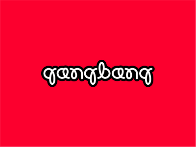 Play With Type - Gangbang bang branding brandits curve gang line logo play type typecase typography vector