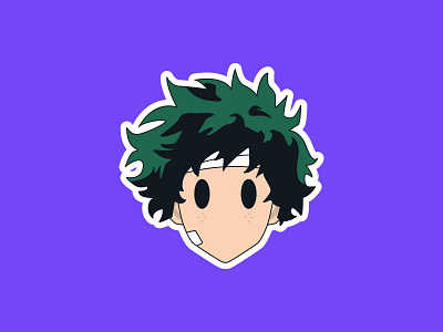 Vectober Day 29- Injured adobe adobe illustrator anime design flat flat illustration illustration illustrator injured inktober inktober2019 midoriya my hero academia series sticker vector