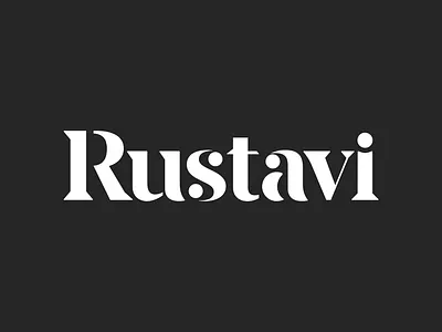 RUSTAVI - wordmark branding branding concept city city branding city logo logo logo mark logotype typographic typography wordmark wordmark logo wordmarks