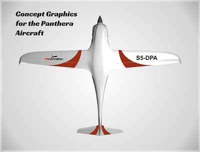 Panthera Concept Art, Bottom aircraft applied graphics branding concept art graphic design vehicle graphics