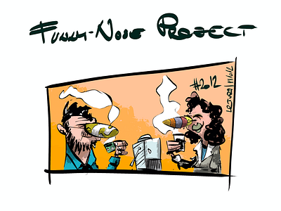 Coffee sketch No.2012, funny nose project #2 character characterdesign coffee coffeesketch procreate sketch