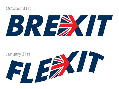 Brexit/Flexit brexit britain flexit flexit humor humour illustration logo politics uk