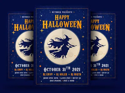 Halloween Event Flyer blood bundle club costume costume party creepy dark dribbbleweeklywarmup event flyer ghost halloween halloween flyer halloween party halloween poster haunted holiday horror night october