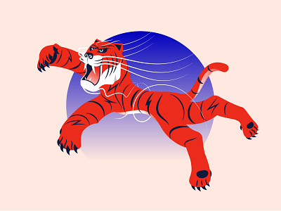 Tiger animal illustration animals character illustration tiger vector