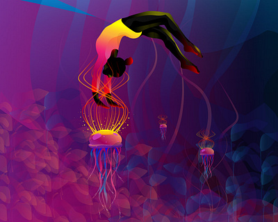 dream :trap behance character characterdesign colorful cool design designer dream dribbbble dribbble dribbble best shot fashion girl character gradient illustration illustrator instagram scuba diver vector vectorart