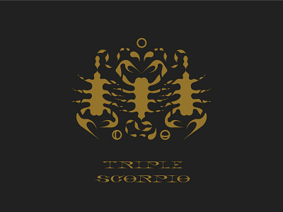 𝕥𝕣𝕚𝕡𝕝𝕖 𝕤𝕔𝕠𝕣𝕡𝕚𝕠 🦂🦂🦂♏️ astrology brand identity branding custom type dribbble halloween halloween design hand lettering illustration logo logotype scorpio scorpio sign scorpion triple type type design typeface weekly challenge weekly warm up