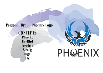 Phoenix, A Personal Brand Logo branding creative design creative direction graphic design icon illustration art logo logo design logotype modern logo new