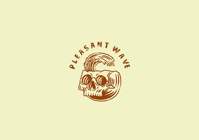 pleasant wave apparel apparel design beach design design for sale forsale illustration sale sea skull skulls surf surfing tropical tshirt tshirtdesign vibes vintage wave waves