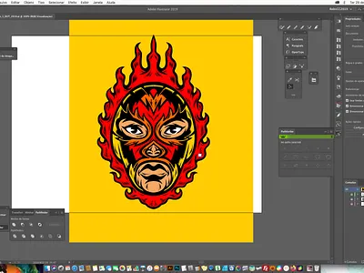Luchador illustration luchador mexico retro vector vintage wrestler wrestling
