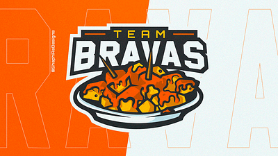 BRAVAS Mascot Logo branding design illustration logo mascot mascot logo shaphira shaphiradesigns type vector