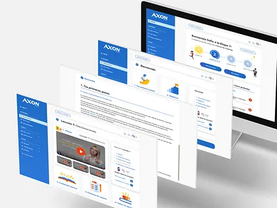 E-learning platform - Axon Training coaching design e learning study ui uidesign uidesing ux