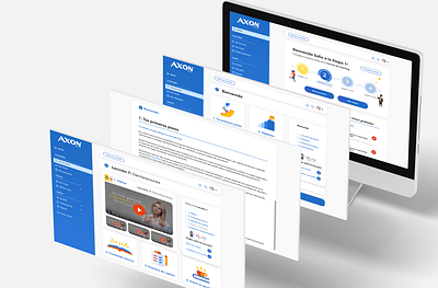 E-learning platform - Axon Training coaching design e learning study ui uidesign uidesing ux