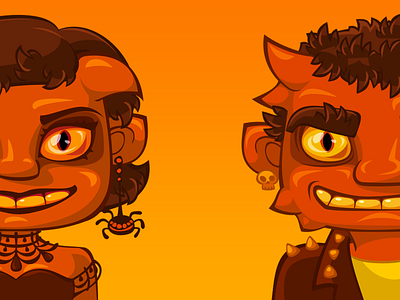 Demons for the game dribbbleweeklywarmup halloween