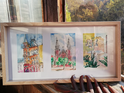 Kyiv places drawing kyiv originalart quicksketch sketch sketchoftheday small format traditional art urbansketch urbansketcher watercolor watercolor drawing