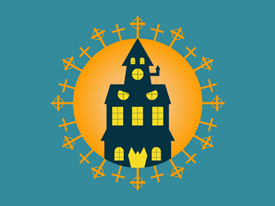 Casa embrujada / Haunted house argentina casa embrujada design event halloween haunted house illustration