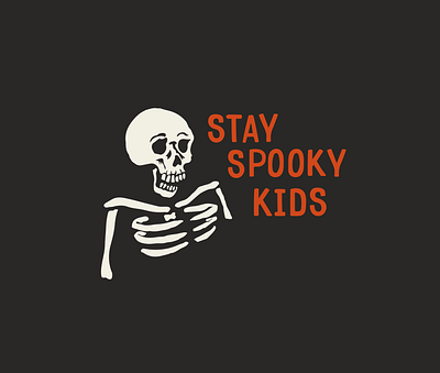 Stay Spooky bones dribbbleweeklywarmup halloween hand lettering illustration scary skeleton spooky trick or treat typography warmup