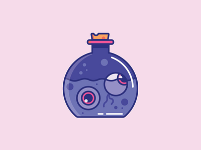 Inktober Day 29 | Injured color cork cute eyeball eyeballs eyes halloween inktober jar jar of eyeballs spooky vectober