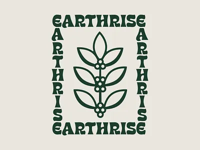 Earthrise Coffee Roasters Canvas Bag brand design brand identity brand identity design branding cafe cafe branding canvas bag coffee coffee plant illustration lettering logo logo design logotype monoline psychedelic tote bag typography visual identity wordmark