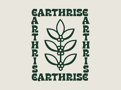 Earthrise Coffee Roasters Canvas Bag brand design brand identity brand identity design branding cafe cafe branding canvas bag coffee coffee plant illustration lettering logo logo design logotype monoline psychedelic tote bag typography visual identity wordmark