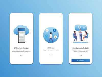 On boarding design illustration onboarding ui