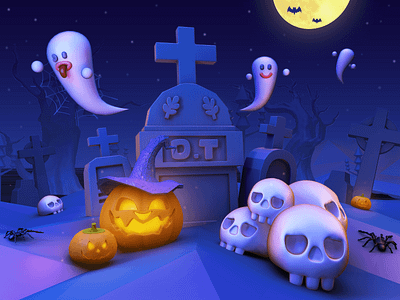 Happy Halloween! 3d ghost halloween modeling spooky weeklywarmup