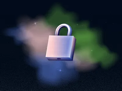 Mysterious Lock clouds metal nebula padlock reflection space stars stranger things