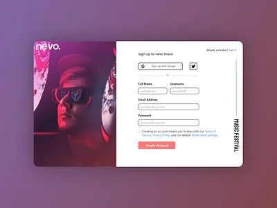 sign up page clean css html webdesign ui ux css ui design css website daily ui dailylogochallenge dailyui design illustration ui ux web