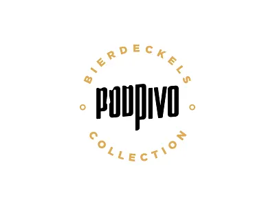 PodPivo beer beermat bierdeckel branding coaster design icon identity lettering logo logotype typography vector