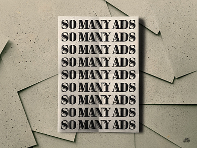 So Many Ads design hand lettering illustration ipad pro ipad pro art lettering photoshop procreate texture type design typography