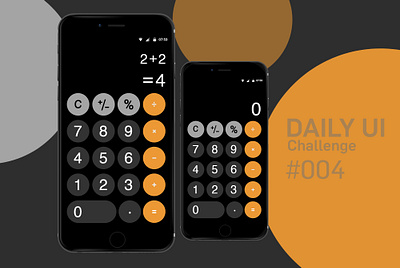 Daily UI Challenge #004 adobexd beautiful design calculator clean daily 004 daily ul iphone calculator ui design uidesign ux uxdesign uxui xd design