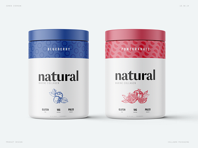 Marine Collagen Packaging brand brand identity branding clean collagen design health illustration logo minimal package design packaging packaging mockup typography