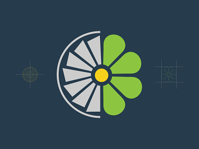 Aero Next Life - Logo Design aero branding designer engine flower graphic green icon idenity leave logo logo design mark propeller recycle reuse symbol