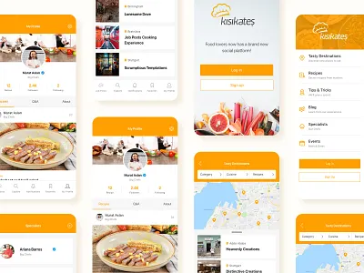 Digital Gastronomy Platform Project app chef clean design development food gastronomy gourmet layout minimal recipe ui ui design ux web website