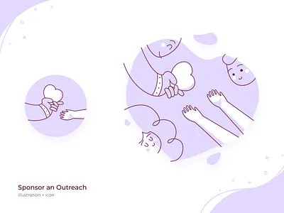 Sponsor an Outreach Illustration + Icon art artist bunsooo gamer gamer the artist glory glory reborn graphic graphic art hands help helping hands holding hands illustration illustration art illustrator love outreach reborn sponsor