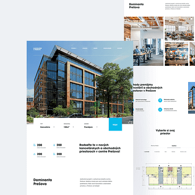 Office Space (WIP) accommodation architecture clean homepage landing minimal office property real estate rental search form site web web design website