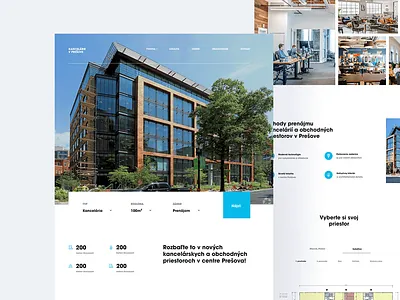 Office Space (WIP) accommodation architecture clean homepage landing minimal office property real estate rental search form site web web design website