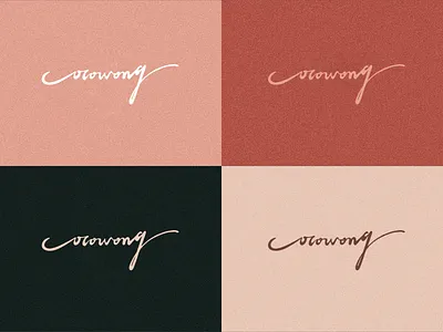 cocowong color matching handwriting name