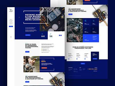 FishBox 🐟🐠 app branding fish fishing landingpage onepage theme travel ui ux visiontrust web webdesign webdesigner website wordpress