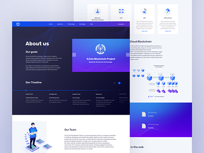 IlCoin about us blockchain blocks cryptocurrency design ethworks gradient graphic icons ilcoin ilcoin illustration minimalist timeline ui ux