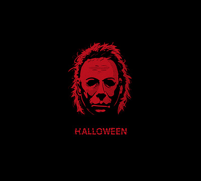 Happy Halloween design dribbbleweeklywarmup halloween halloween design horror movie illustration illustrator ishu michael myers red texture vector