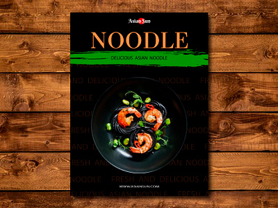 noodle asian food asian sun black black noodle design food green menu noodle plate web design wood