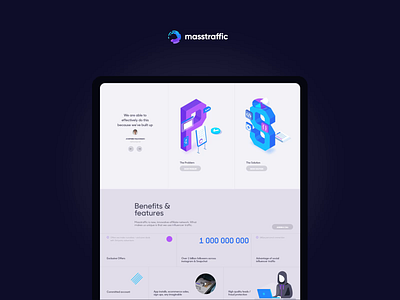 Masstraffic animation blue design illustration ui ux vector web website white