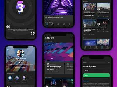 Dark mode - iOS app app application ui badge card clean dark dark mode dark ui design interface ios minimal night ui ux